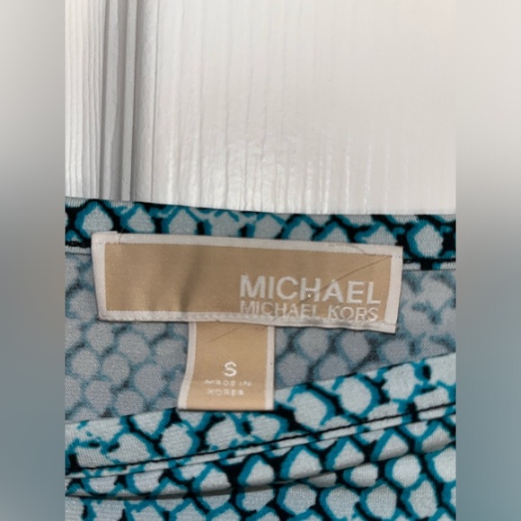 Michael Kors Womens green Geometric Mini Dress - Picture 6 of 7